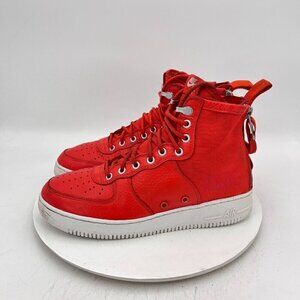 Nike Mid Special Field Air Force Men Size 9.5 917753 800 Orange Casual Shoes